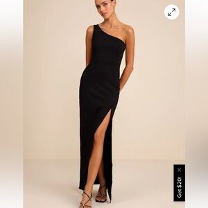 LuLu’s One Shoulder Maxi Dress